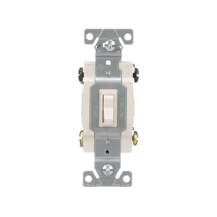 Eaton 15-amp 4-way Toggle Light Switch , Light almond