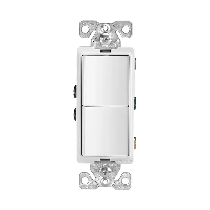 Eaton 15-amp Single-pole Combination Light Switch , White