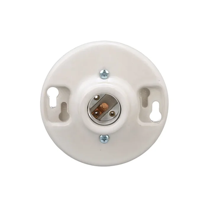 Eaton 660 -Watt Porcelain Keyless Ceiling Socket , White
