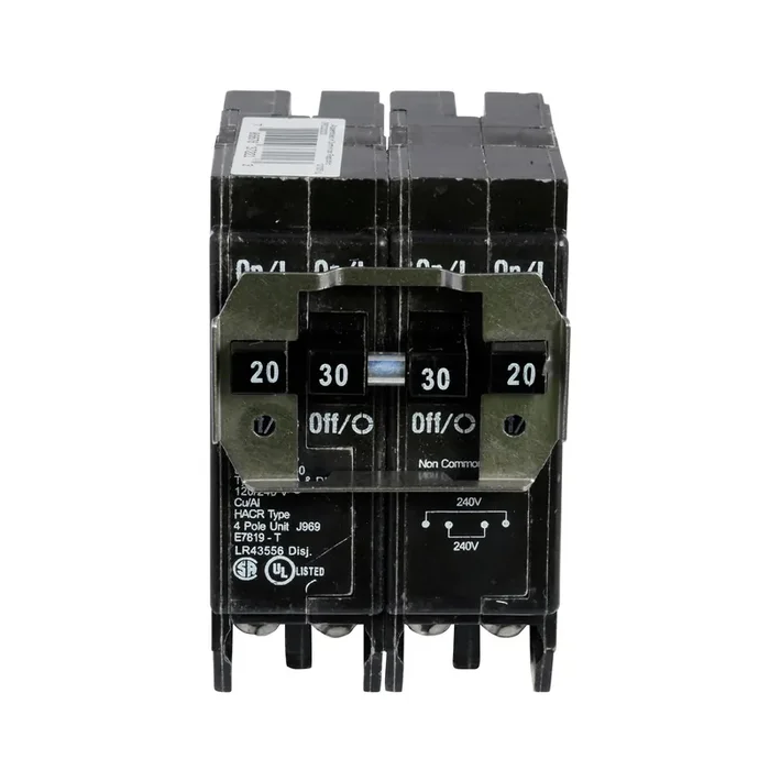 Eaton Type BR 50-amp 4-Pole Quad Plug-on Neutral Circuit Breaker