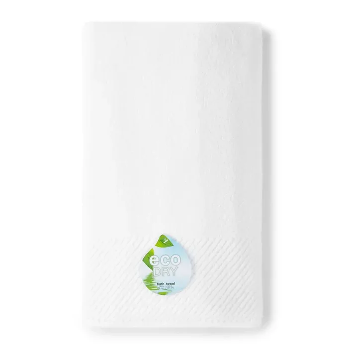 Eco Dry Bath Sheet, 34 in x 64 in, True White