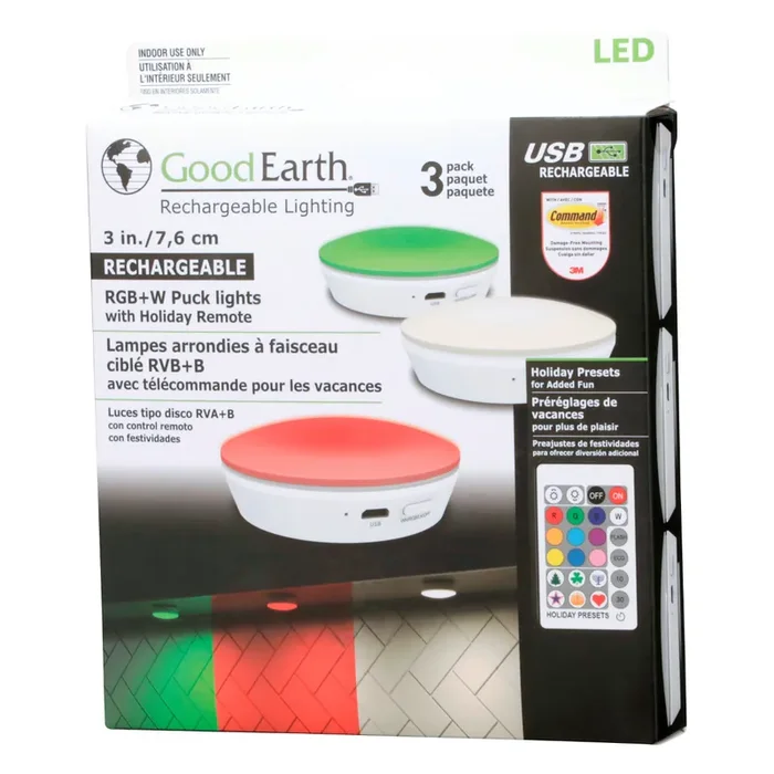 Ecolight 3 Pack 3″ RGB Puck Kit