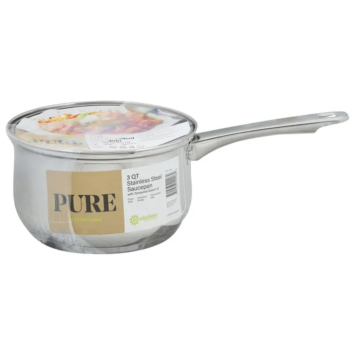 Ecolution 3 Quart Stainless Steel Saucepan 1 ea