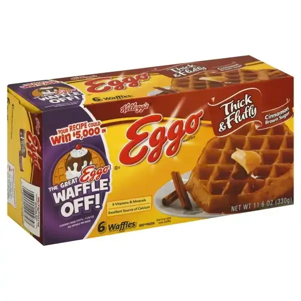 Eggo Waffles Thick & Fluffy Cinnamon Brown Sugar