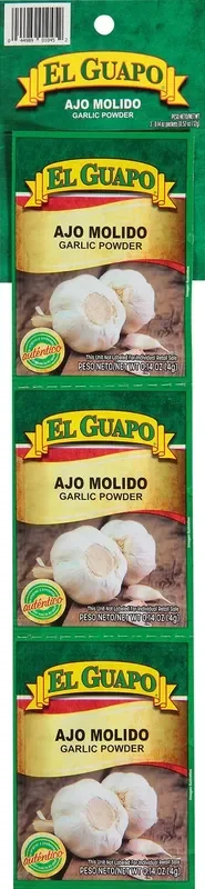 El Guapo Garlic Powder 3-0.14 oz. Packets