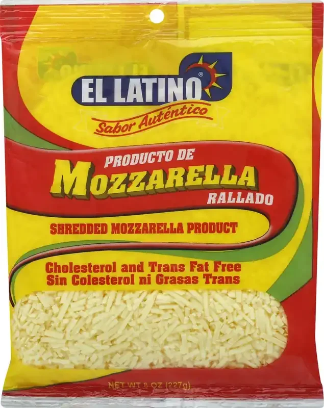 El Latino Mozzarella Shredded Cheese 8 oz