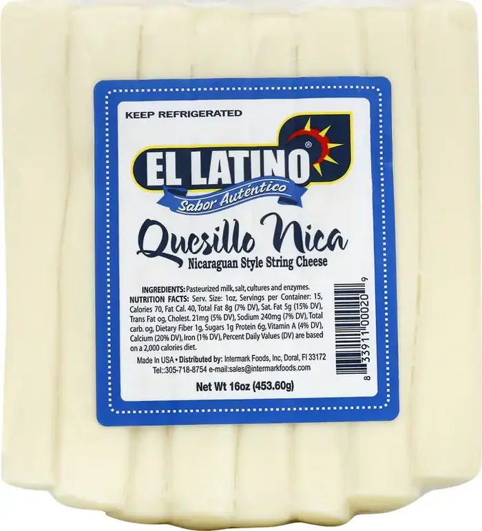 El Latino Quesillo Nica Nicaraguan Style String Cheese 16 oz