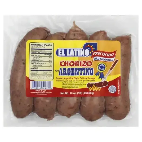 El Latino Tipo Chorizo Argentino Sausages 6 Count