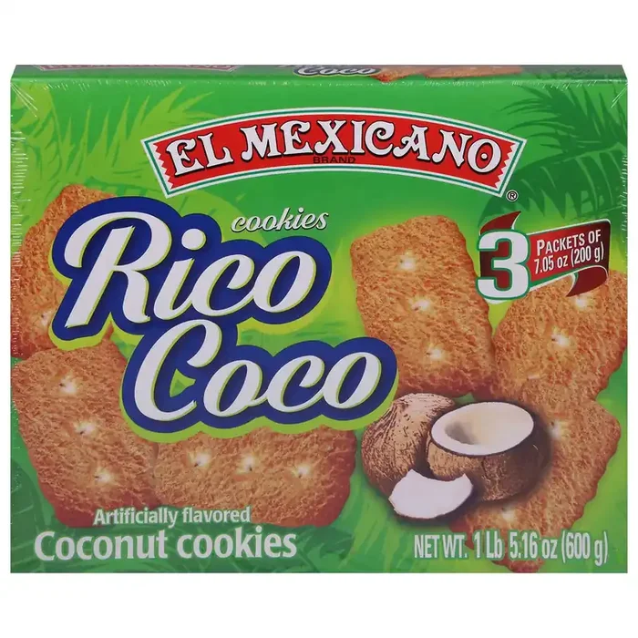 El Mexicano Rico Coco Coconut Cookies 3 – 7.05 oz Packets