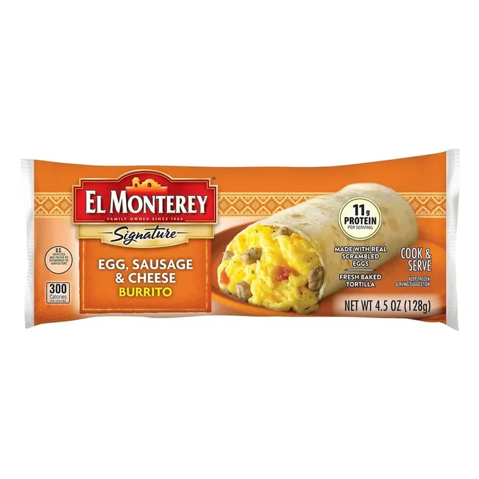 El Monterey Burrito, Egg, Sausage & Cheese