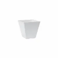 Ella Square 6″ Planter – White