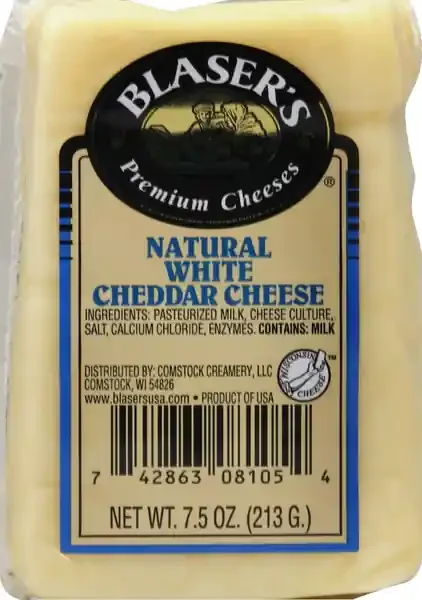 Ellsworth Cooperative Creamery Blasers Natural White Cheddar Cheese