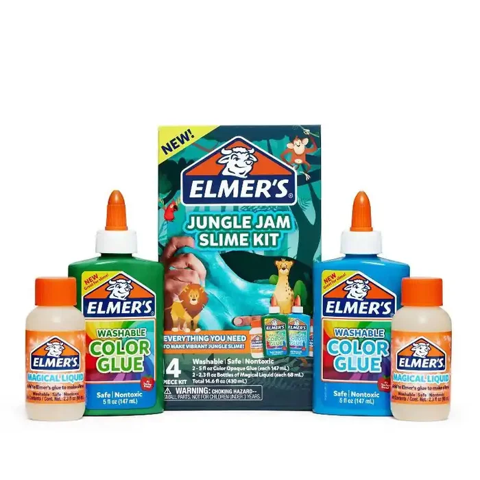 Elmer‘s 4pk Jungle Jam Slime Kit with Glue & Activator Solution
