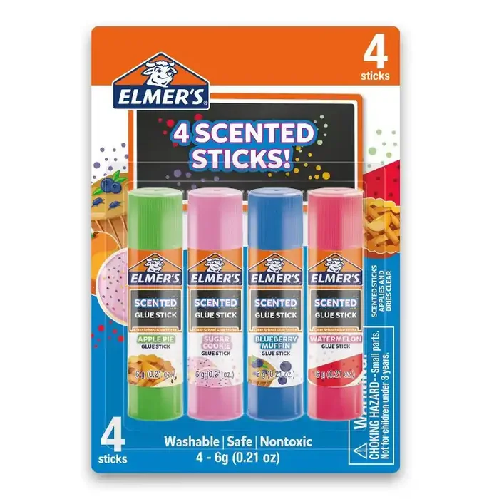 Elmer‘s 4pk Washable School Glue Sticks Scented