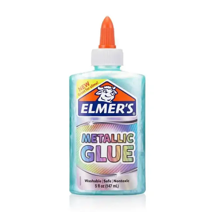 Elmer‘s 5oz Washable School Glue – Metallic Teal Blue Glitter, Colored, Liquid, Turquoise, Art & Stationery