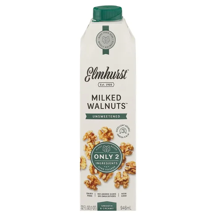 Elmhurst Unsweetened Milked Walnuts Non-dairy Beverage