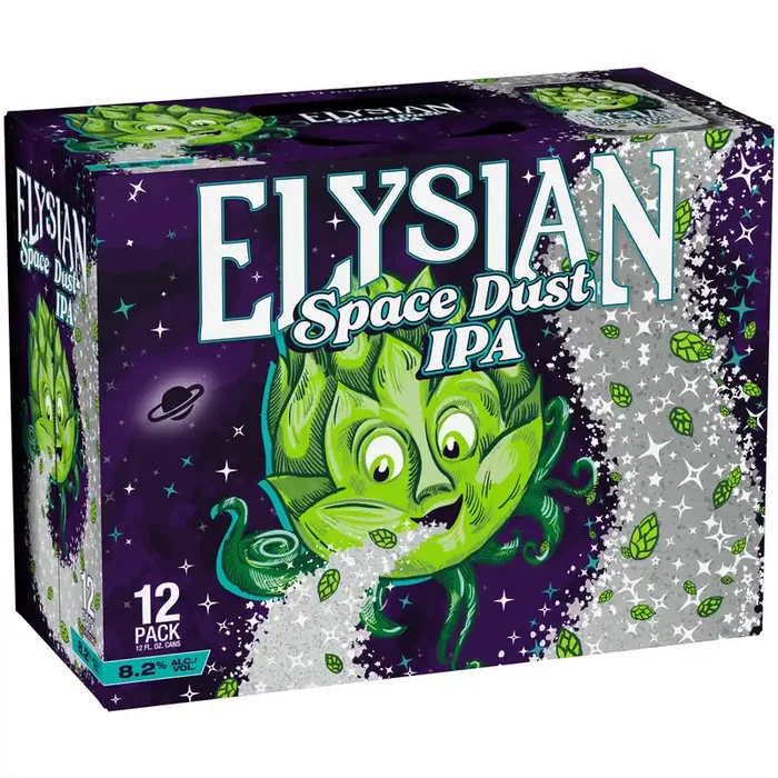 Elysian Space Dust IPA Craft Beer, India Pale Ale, 12 Pack Beer, 12 FL OZ Cans