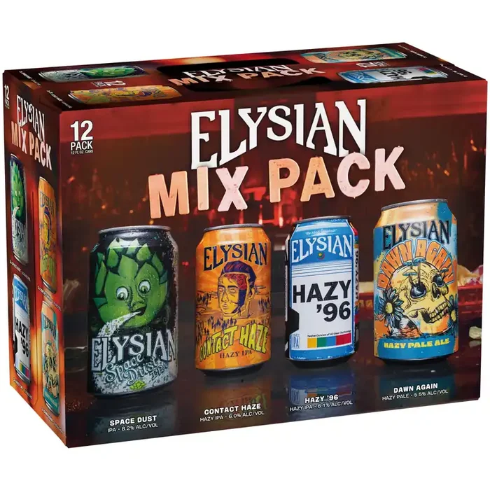 Elysian Variety Pack Craft Beer 12 Pack, 12 fl oz Cans