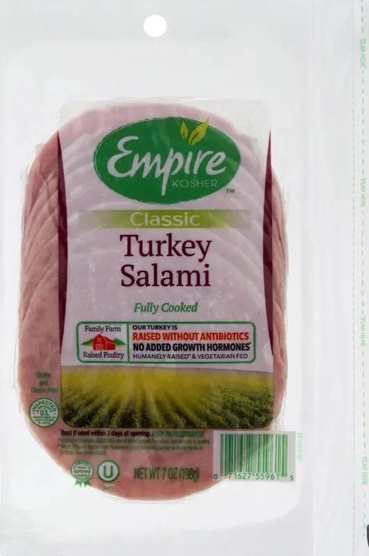 Empire Kosher Empire Slices Turkey Salami – 7 Oz