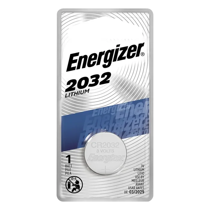 Energizer 2032 Batteries (1 Pack), 3V Lithium Coin Batteries