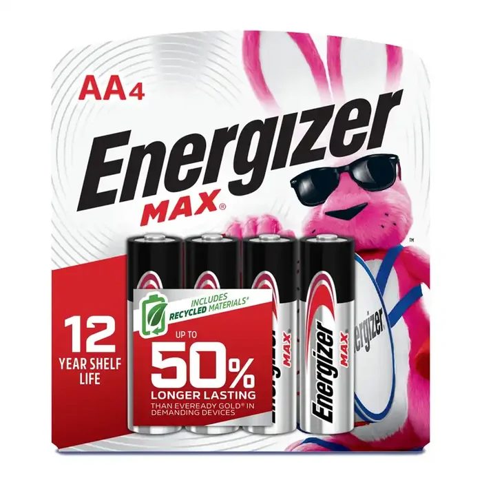 Energizer MAX Alkaline AA Batteries ( 4 -Pack)