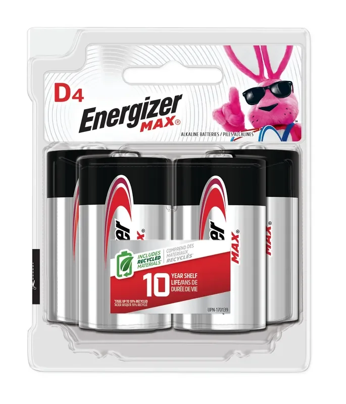 Energizer MAX Alkaline D Batteries ( 4 -Pack )