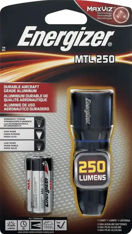 Energizer MTL 250 250 Lumens Flashlight 1 ea