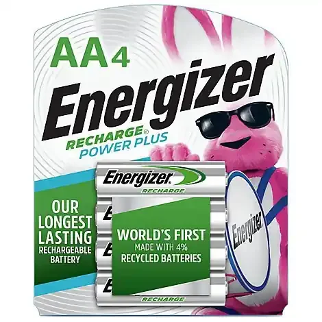 Energizer Power Plus Rechargeable Aa Batteries – 4 Count