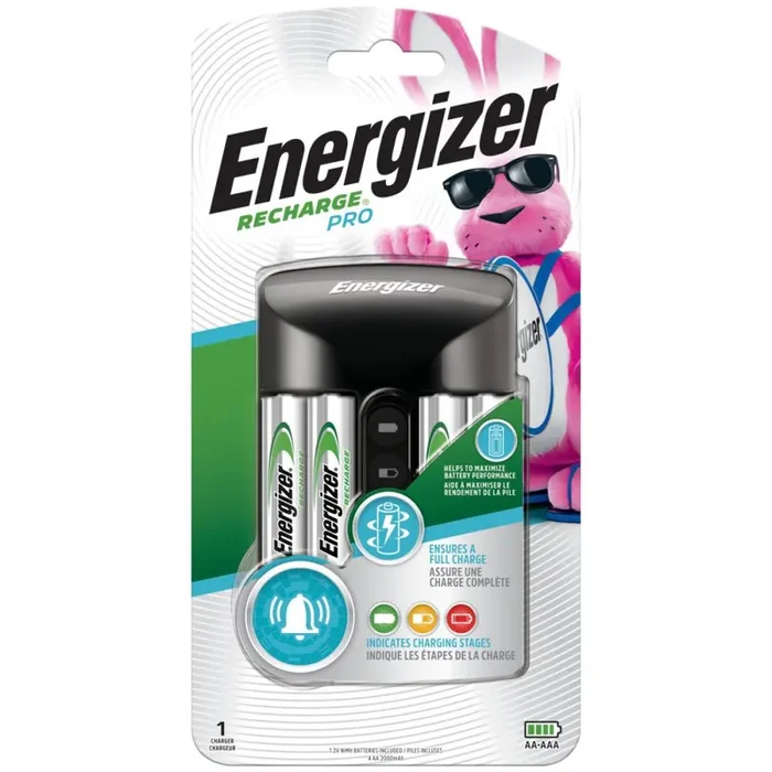 Energizer Pro AA and AAA Compatible Nickel metal hydride (NiMH) AA Rechargeable Battery Charger ( Batteries Included )