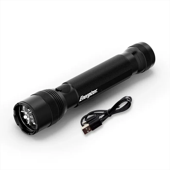 Energizer TAC R 1200 Rechargeable Tactical Flashlight, 1200 Lumens, IPX4 Water Resistant, Aircraft-Grade Aluminum LED Flashlight, Outstanding Emergency Light