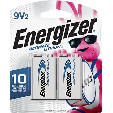 Energizer Ultimate Lithium Multipurpose Battery – 9V – Lithium