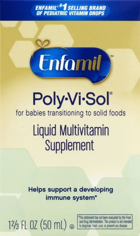 Enfamil Poly-Vi-Sol Liquid Multivitamin Supplement Drops