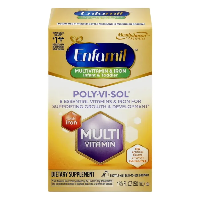 Enfamil Poly-Vi-Sol Multivitamin & Iron Drops, 1.7 Fl Oz