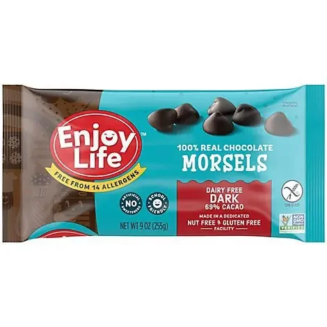 Enjoy Life Baking Chocolate Dark Chocolate Morsels Bag – 9 Oz