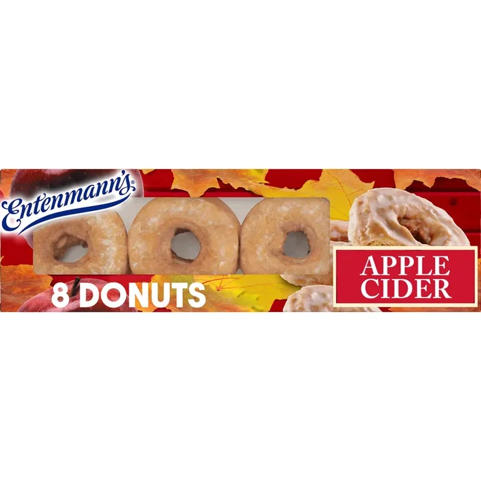 Entenmann‘s Apple Cider Donuts, 8 count, Donuts, 16 oz Box