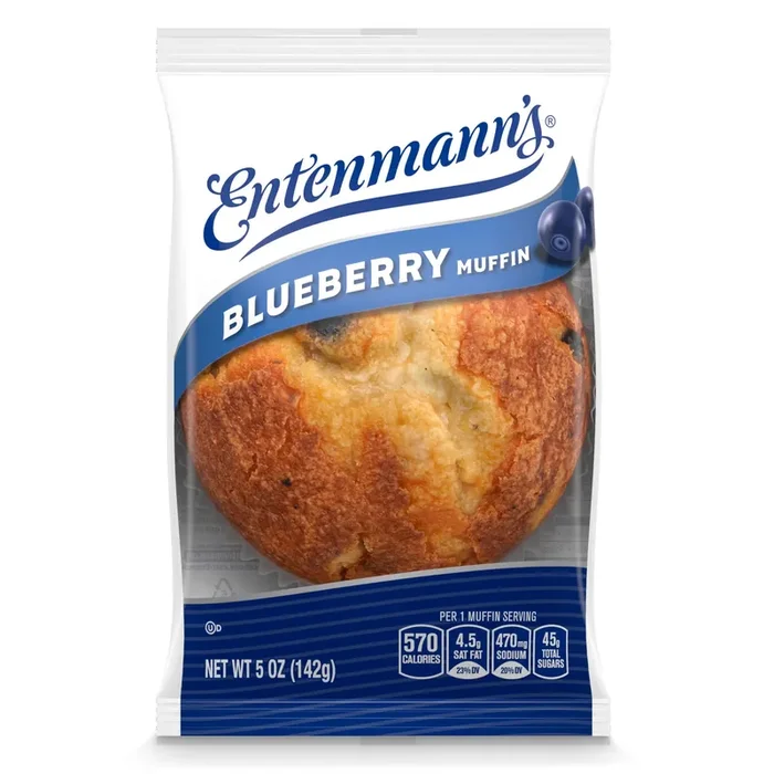 Entenmann‘s Blueberry Muffin, Individually Wrapped, 5 oz