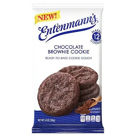 Entenmann‘s Chocolate Brownie Cookie Ready To Bake Cookie Dough – 14 OZ
