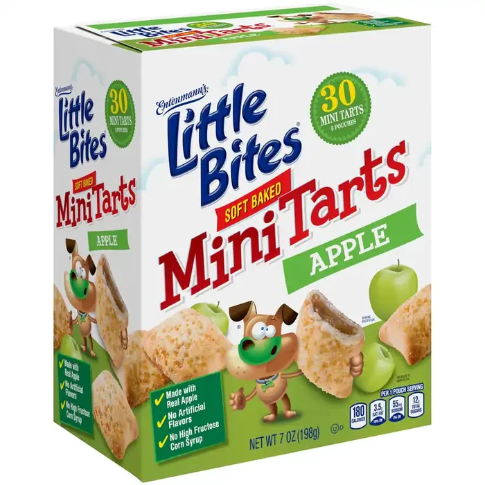 Entenmann‘s Little Bites Apple Tarts, 5 packs, Mini Pastries, 7 oz Box