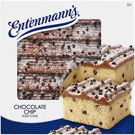 Entenmanns Choc Chip Iced Cake – 19 Oz
