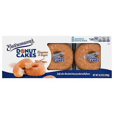 Entenmanns Cinnamon Sugar Baked Donuts- 17 oz