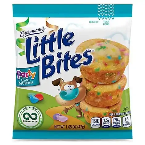 Entenmanns Little Bites Party Cake Mini Muffins – 1.65 Oz