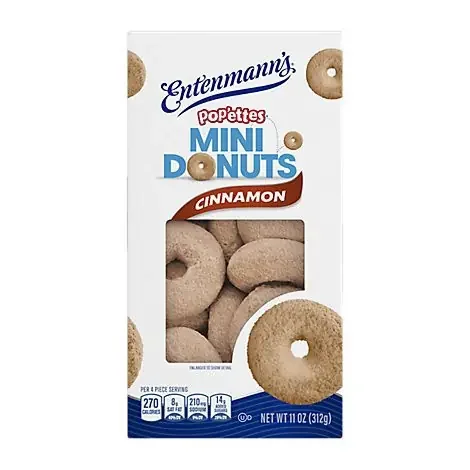 Entenmanns Popettes Donuts Cinnamon – 11 Oz