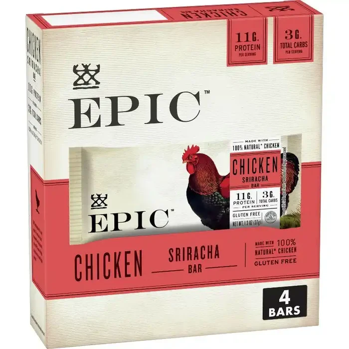 EPIC Chicken Sriracha Nutrition Bar – 6oz 4ct