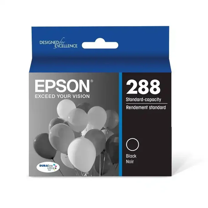 Epson 288 Single Ink Cartridge – Black (T288120-CP) Standard Yield Printer Ink