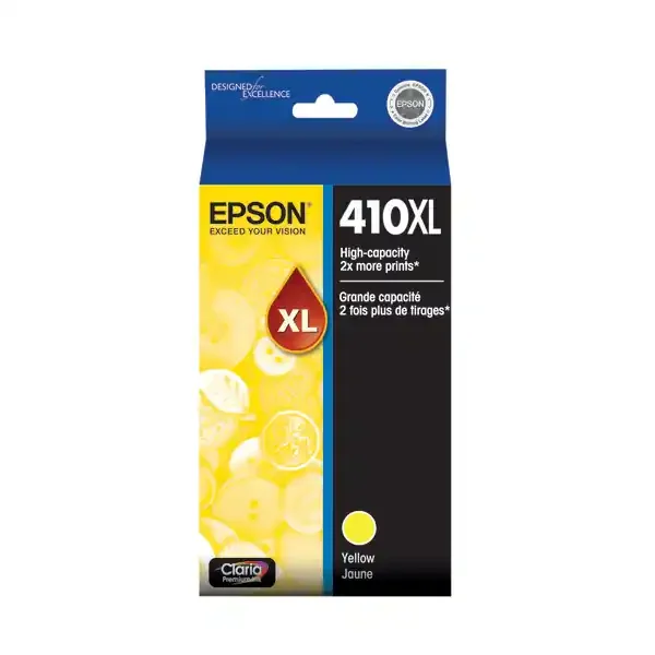 Epson Claria 410Xl High Yield Yellow Ink Cartridge (T410Xl420-S)