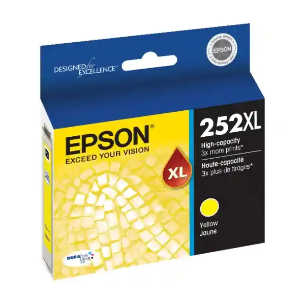 Epson Durabrite Ultra T252Xl420-S High-Yield Yellow Ink Cartridge