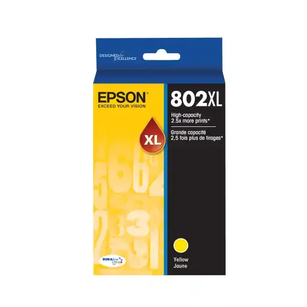 Epson Durabrite Ultra T802Xl420-S High-Yield Yellow Ink Cartridge