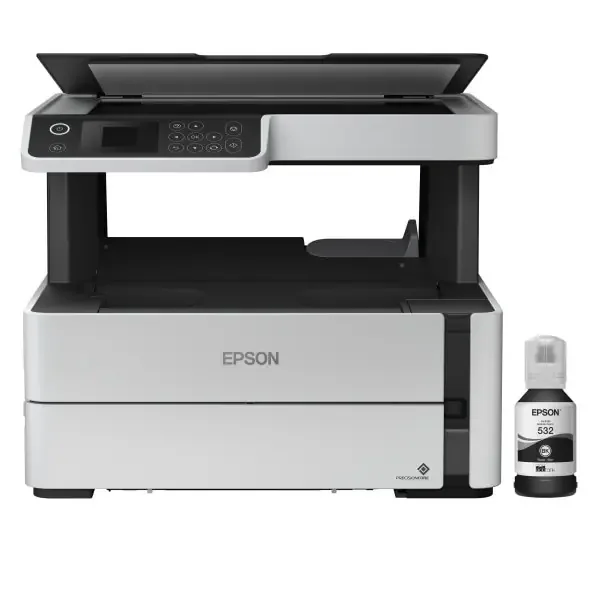 Epson Ecotank Et-M2170 Wireless Monochrome All-In-One Supertank Printer, Copier, Scanner, C11Ch43201