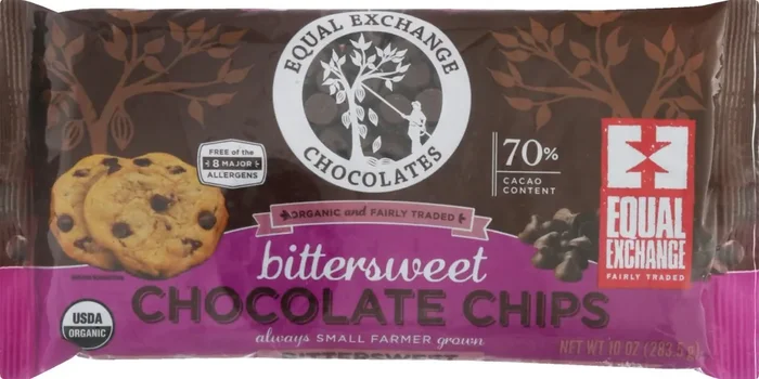 Equal Exchange Organic Bitter Sweet Chocolate Chips 10 oz