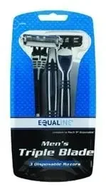 Equaline Men‘s Triple Blade Disposable Razor